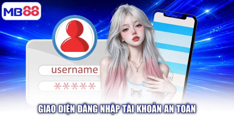 Giao diện đăng nhập tài khoản an toàn