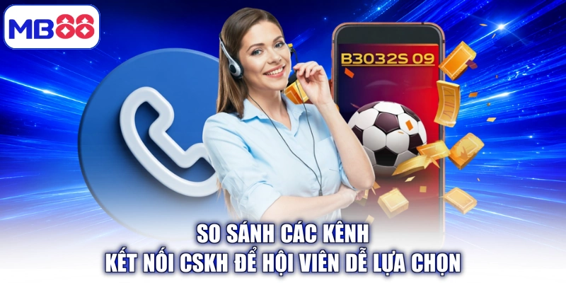 So sánh các kênh kết nối CSKH để hội viên dễ lựa chọn
